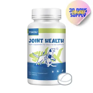 Shark Chondroitin Tablets - Joint Support for Dogs & Cats Hip & Joint Health Supplement Natural Joint Health Supplements with OptiMSM Glucosamine & Chondroitin Sulfate 200 tablets