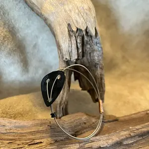 Guitar pick bangle bracelet- Medium
