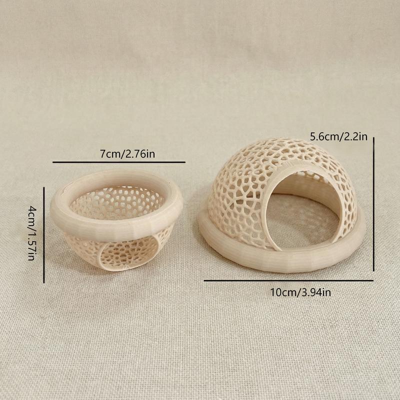 Betta Fish Hammock & Floating Feeder Ring, Safe Eco-Friendly Aquarium Fish Tank Hiding Cave, Perfect for Betta Fish, Enhances Aquatic Environment