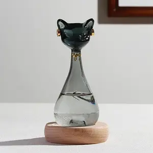 Weather Forecast Bottle, Storm Weather Predictor, Cat Shape Liquid Barometer, Office Desk Home Decor, Christmas Birthday Valentine Gift, Decorative Ornaments