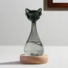 Weather Forecast Bottle, Storm Weather Predictor, Cat Shape Liquid Barometer, Office Desk Home Decor Ornaments, Home Decor Item, Christmas Birthday Valentine Gift Ready, Cute Ornament, Glass Ornaments, Desktop Ornaments