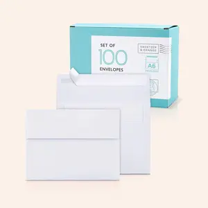 White A6 Envelopes | Set of 100