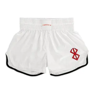 'Brand of Sacrifice' Muay Thai Shorts [White Edition]