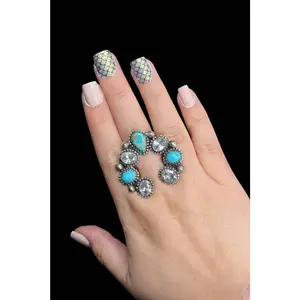 Southwest Sparkle Naja Style Ring (see description)