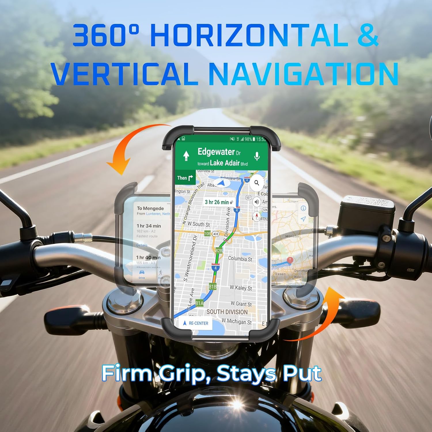 Induction Sound Phone Holder Speaker Heavy Duty Anti-Shake Universal Phone Stand for Motorcycle Bicycle Scooter Riding Navigation Induction Sound Phone Holder Speaker Heavy Duty Anti-Shake Universal Phone Stand for Motorcycle Bicycle Scooter Riding Navigation