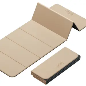 Foldable Yoga Mat | 8mm Thick & Non-Slip exercise mat for Home Workouts, Pilates & Meditation, Folds for Travel & Camping home fitness yoga mat yoga fitness non-slip exercise mat gym  floor  mat yoga enthusiast balance training barefoot workout