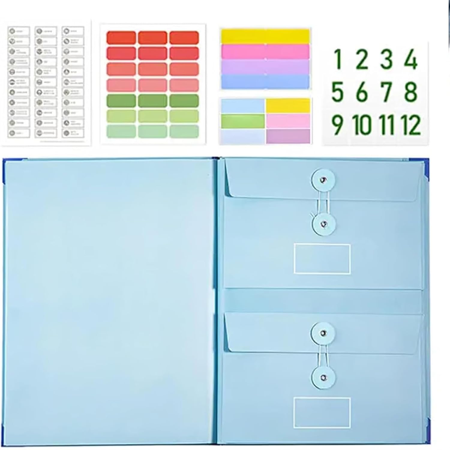 In Case I Die Binder Organizer with Labels,The Folio Accordion Folder Organizer Document Organizer with Pocket Slots for Passports,Birth Certificates,Life Binder for Important Documents-Home&Office Filing Solution,Life Planning Records Storage