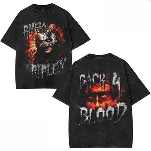 Rhea Ripley B4B Wash T-Shirt – Oversized Vintage Retro Graphic Tee Inspired by WWE Judgment Day Era, Wrestling Streetwear Merch & Iconic Mami Vibes Cotton graphic tee
