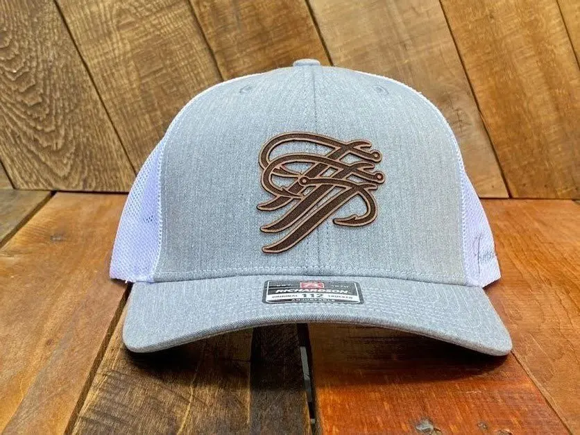 TTP Heather Grey/ Leather Patch Cut Out