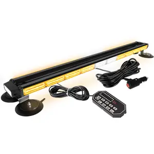 42inch Strobe Light Kit, 206 LED Flashing Safety Lights w/Controller  Work Light for Trucks Vehicles Construction Tow Pickup Snowplow Amber White