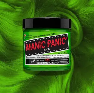 Electric Lizard® - Classic High Voltage™ Bright Neon Green UV-Glowing Hair Dye