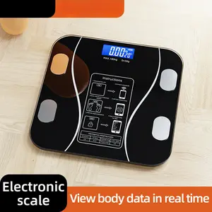 Digital Smart Body Scale with Bluetooth, Rechargeable High Precision Body Fat Analyzer for Household Health Monitoring