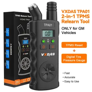 [GM ONLY] VXDAS TPA01 2-in-1 TPMS Relearn Tool + Digital Tire Pressure Gauge - Accurate Sensor Reset for Chevrolet, Buick, GMC, Cadillac