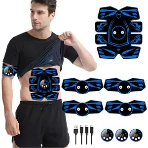 Smart Gym System, Ab Trainer Core Trainer, Multi-part Massage Home Gym Essential for Abdominal Arm Hip Muscle Strength Training, Muscle Stimulator