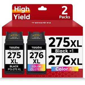 PG-275XL CL-276XL Replacement for  Ink 275 and 276 PG275 CL276 275XL 276XL Ink  Combo Pack for PIXMA TR4720 TS3522 TS3500 TR4700 TR4722 TS3720 printer Ink  (Black Color,2-Pack)