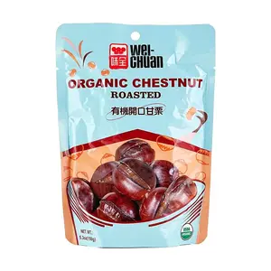 Wei Chuan Organic Roasted Chestnuts - Ready to Eat, Sweet & Nutty Snack, 150g Bag