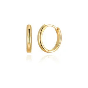 Women's gold-plated earrings, hypoallergenic, ear cartilage and ear bone jewelry, exquisite gold hoop earring set, suitable for various ear piercings, a jewelry gift for her