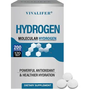 Hydrogen Tablets for Drinking Water 8PPM – Molecular H2 Supplement with Magnesium for Energy, Brain & Metabolism Support – 120 Tablets