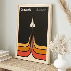 1pc Frameless Canvas Poster, Modern Aviation Art Print - Iconic High Speed Flight Wall Art for Bedroom, Living Room, Kitchen, Hallway - Ideal Home Decoration Gift, Aviation Decor, 2D, Perfect for Room Decor