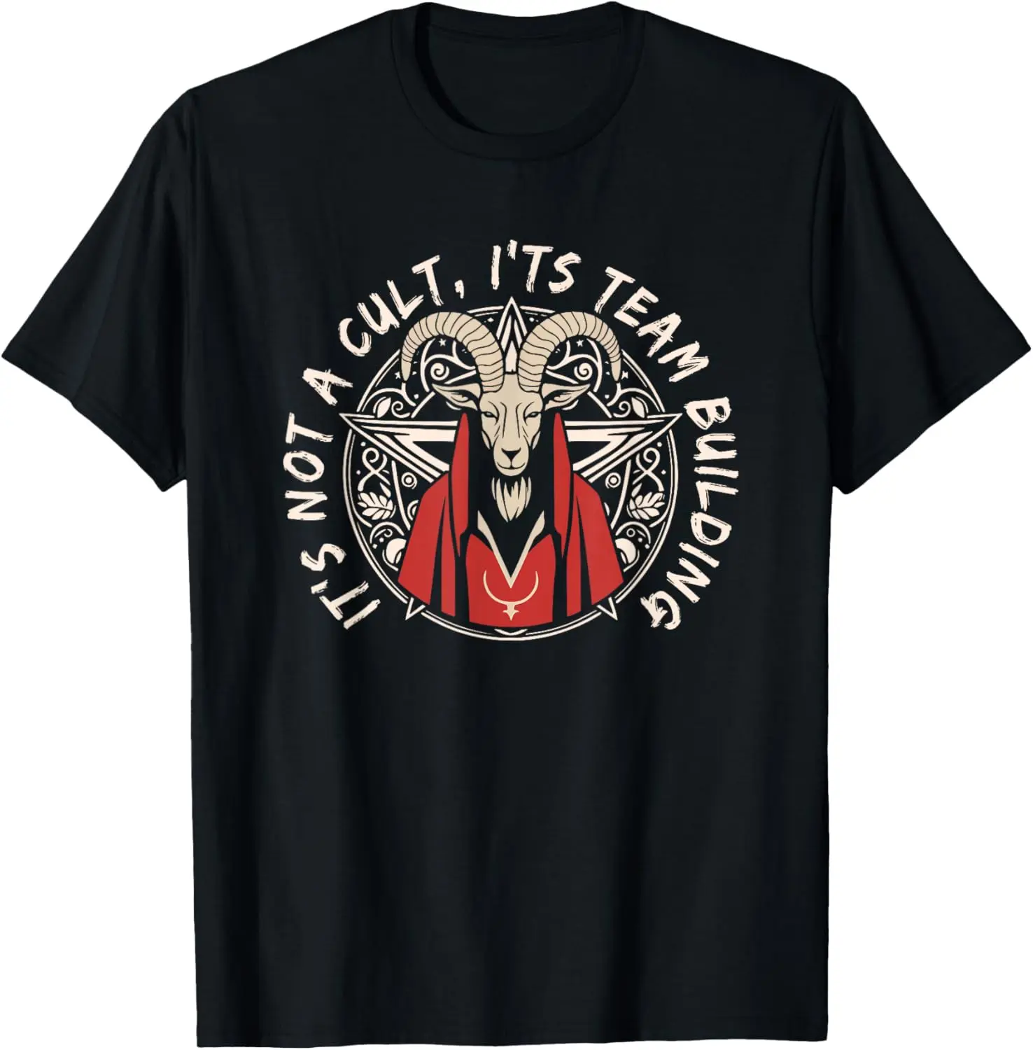 Men's Soft Natural Cotton Short-Sleeve T-Shirt - Round Neck Casual Streetwear Top with Spooky Satanic "I Will Eat Your Soul" Cat Graphic for Halloween, Sports-Inspired Menswear Apparel, Shortsleeve