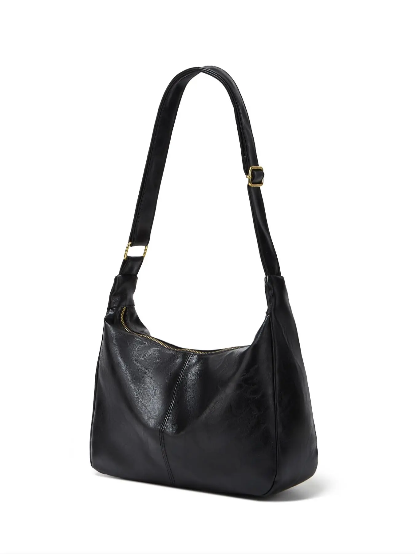 Women's Elegant Solid Color Shoulder Bag, Fashionable Large Capacity Commuter Bag, Versatile Armpit Dumpling Bag for Daily Commuting Use, Fashionable Crossbody Bag, PU Leather Bag, Cross Body Bags, Fashionable Bucket Bag