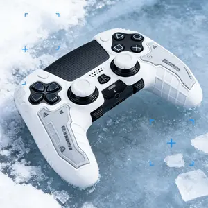 Edge Silicone Protective Cover Skin Case for Playstation 5 Edge Wireless Controller + Thumb Grips + Sticker