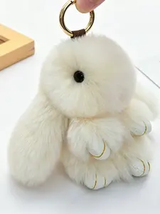 A soft, cute plush lop-eared rabbit keychain charm, suitable for daily wear, vacation dates, and other occasions, and also a delightful and exquisite little gift, Cute Charms Keychain