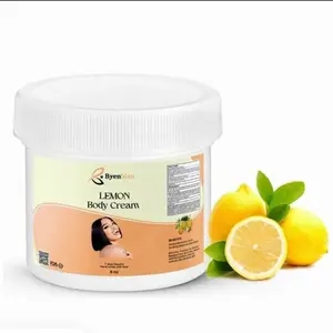 Byenblan Lemon Body Cream Exfoliate Gently for Smooth Skin 8 oz
