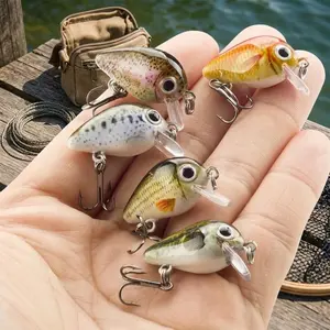 Ultra Light 1.5g Micro Swimbait Kit | 2.7cm Realistic Minnow Lure with Secure Hooks | Bass, Panfish, Trout Fishing | Freshwater & Saltwater Multi-Species Hard Bait