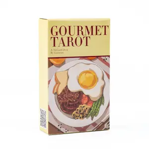 Gourmet Tarot 78-Card Deck Board Game for Family Parties and Group Gaming Precognition & Divination  Set for Tabletop Fun