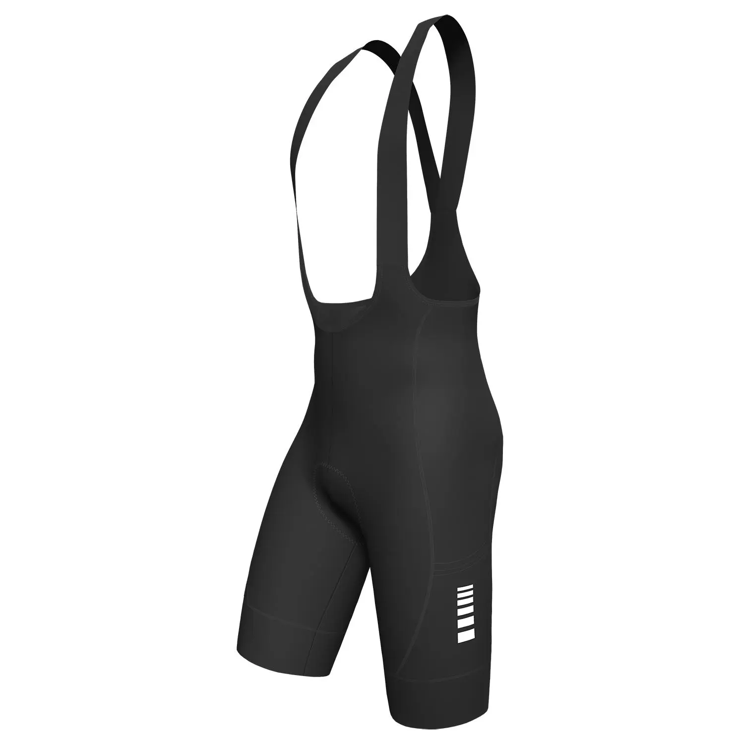 Wulibike Men's Cycling Bib Shorts, Low Rise Nylon Blend Biking Tights with Highly Elastic Foam Padding, Breathable Fabric and Anti-Slip Strips, Male