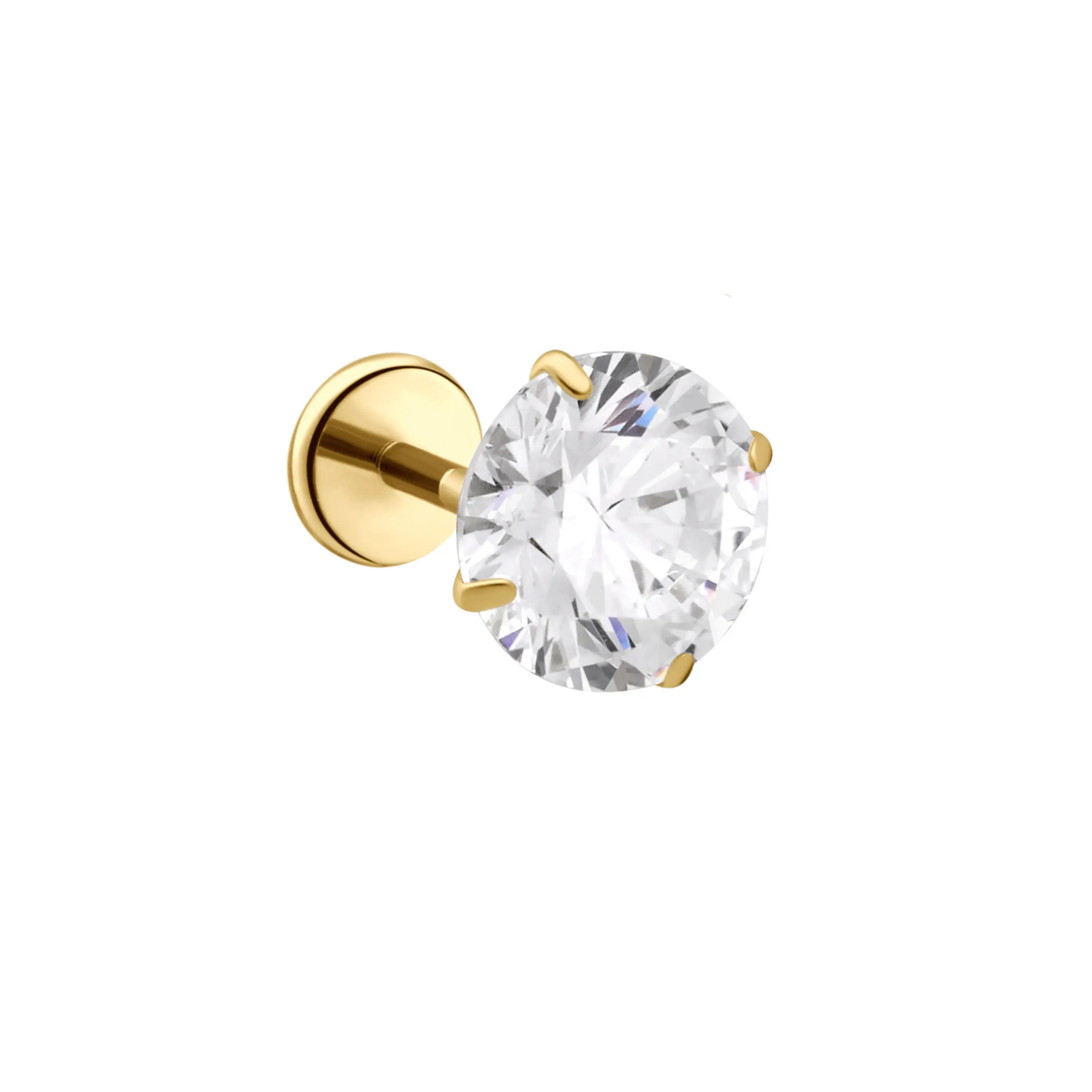 Solitaire 6mm Flat Back Stud Solitaire 6mm Flat Back Stud
