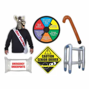 Funny Prank Gag Gift Set Kit For Any Year Old Dad, Mom, Grandma, Grandpa, Men, Women & Even Teenagers, This Over Hill Retirement Joke For Old People Is Fun For April Fool’s Day Or Home And Office.