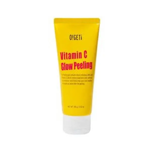 O!GETi Vitamin C Glow Peeling | Contained AHA Deep Facial Exfoliating Gel, Eliminates Sebum, Korean Skin Care, Gift for Women, Paraben-free, Blemish-Free, Dead Skin Remover, Facial Peel, 3.52 Oz (100g)