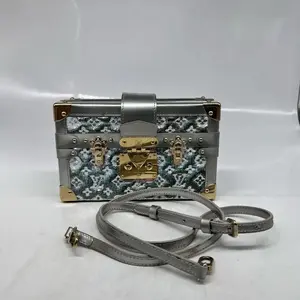 Pre-owned sequins Crossbody Bags Louis Vuitton Trunk Bag Monogram Microchip