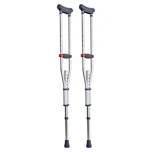 VEVOR Underarm Crutches 13-Level Height Adjustable Under Arm Walking Crutches Healthcare Tool