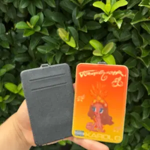 TROPICOQUETA DOLL CARD HOLDER KEYCHAIN with Two Cards Slot - TROPICOQUETA inspired Design for Easy Key Access and 2 card slot Storage