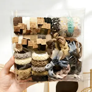 86 Pcs Fabric Hair Ties Set Cute Simple Style Colorful Ponytail Holders for Women and Girls All Season Hair Accessories Variety Pack