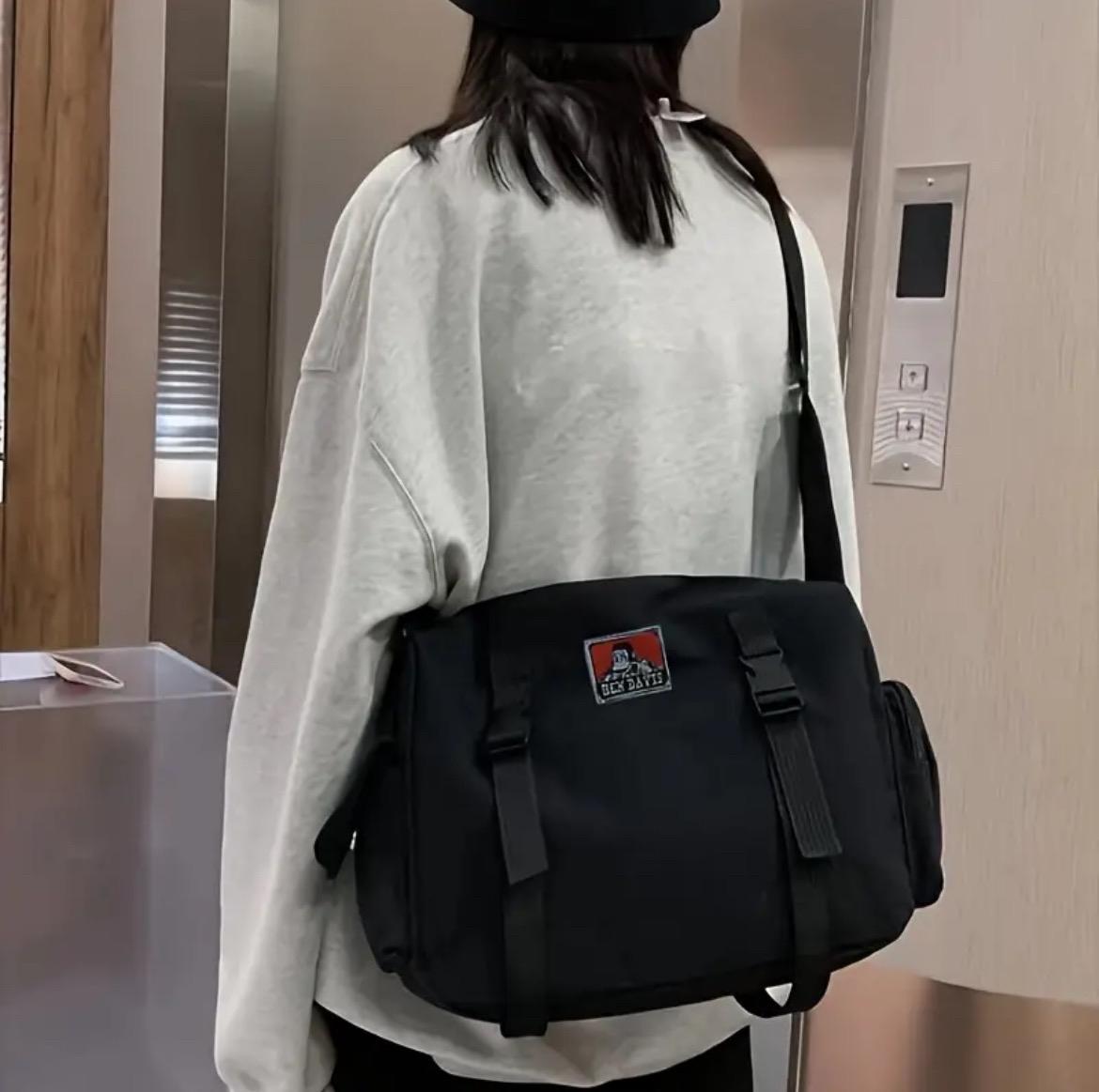 Ben Davis Work Bag for Men and Women - Crossbody & Shoulder Bag, Water-Resistant, Spacious Interior