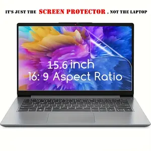 2pcs 15.6 Inch Laptop Screen Protector with 5h Hardness Tempered Glass, Electrostatic Adsorption, Scratch-Resistant and Dustproof, Seamless Fitting for Hp Dell Asus Samsung Lenovo 16:9 Monitors