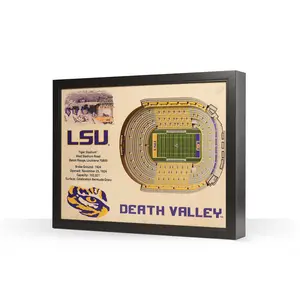 LSU Tigers Stadiumview 3D Wall Art - Tigers Stadium