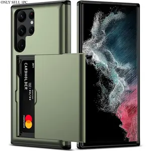 Phone Case - Phone Case with Sliding Card Holder for Samsung S26 Ultra | Concealed Card Slots | Shock-Resistant And Non-Slip Wallet Cover | Sturdy Dual-Layer Design for Galaxy S26 Ultra, S26, S25 FE, S25 Ultra, And S24 S23 S22