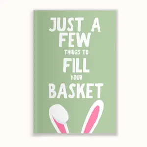 Just A Few Things To Fill Your Basket - Easter Basket Stuffer for Easter Basket Ideas 2026 Fill-In-The-Blank Book