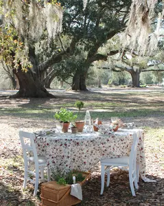 Bloom Floral Cotton Tablecloth