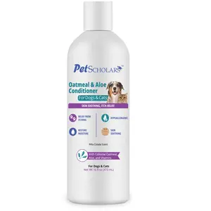 Pet Scholars Oatmeal & Aloe Conditioner Skin Soothing, Itch-Relief (16 fl oz)