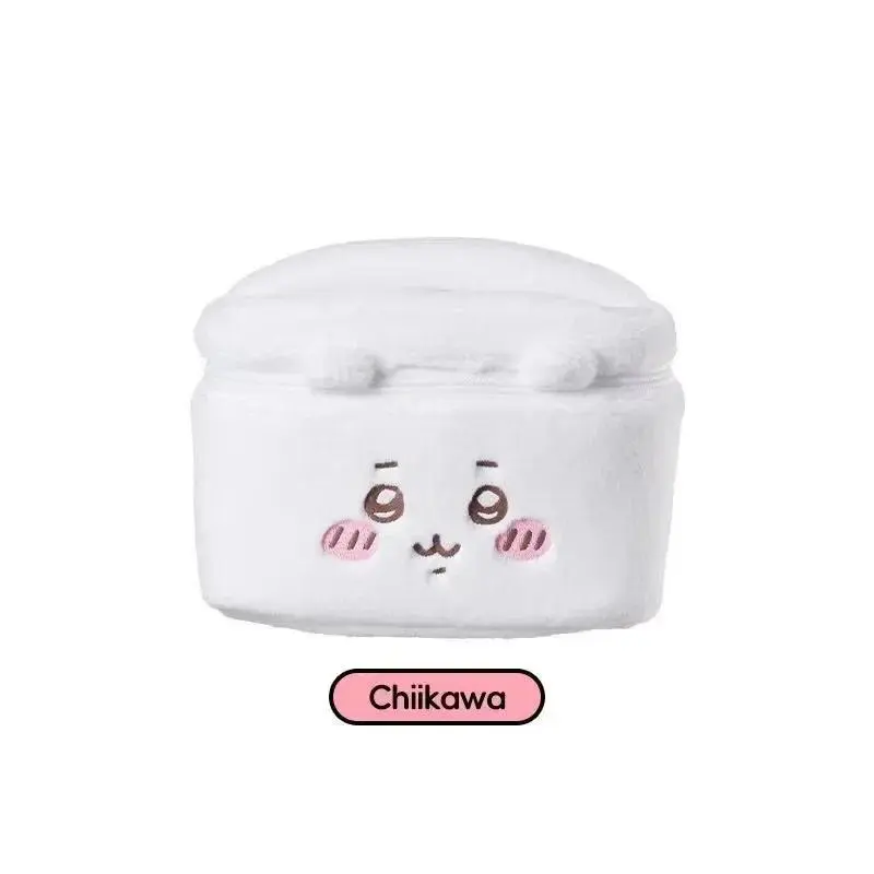 Kawaii Chiikawa PVC Plush Cosmetic Bag - High-Capacity, Metal-Accented Skin Care Organizer, Large Travel Toiletries Pouch, Cartoon Girl Gift (Toys & Hobbies Specialty DIY Supply)