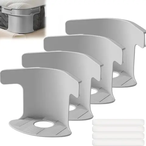 Bed Sheet Holders for Corners - 4-Piece Heavy-Duty Sheet Grippers Straps, Firm Grip Tightener for All Mattress Sizes, Durable Summer Bedding Accessory