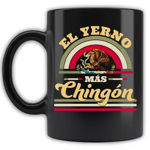 El Yerno Mas Chingon Mexican Eagle Snake Coffee Mug, Regalos Para El Día Del Padre For Son In Law, Father's Day Gift Ceramic Tea Cup Drinkware