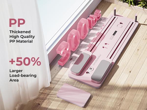 FEIERDUN Multi-functional Pilates Board,Ab & Core Strength Workout Equipment,Foldable Home Pilates Reformer,300LBS Capacity for Full Body Workout #SpringStatements