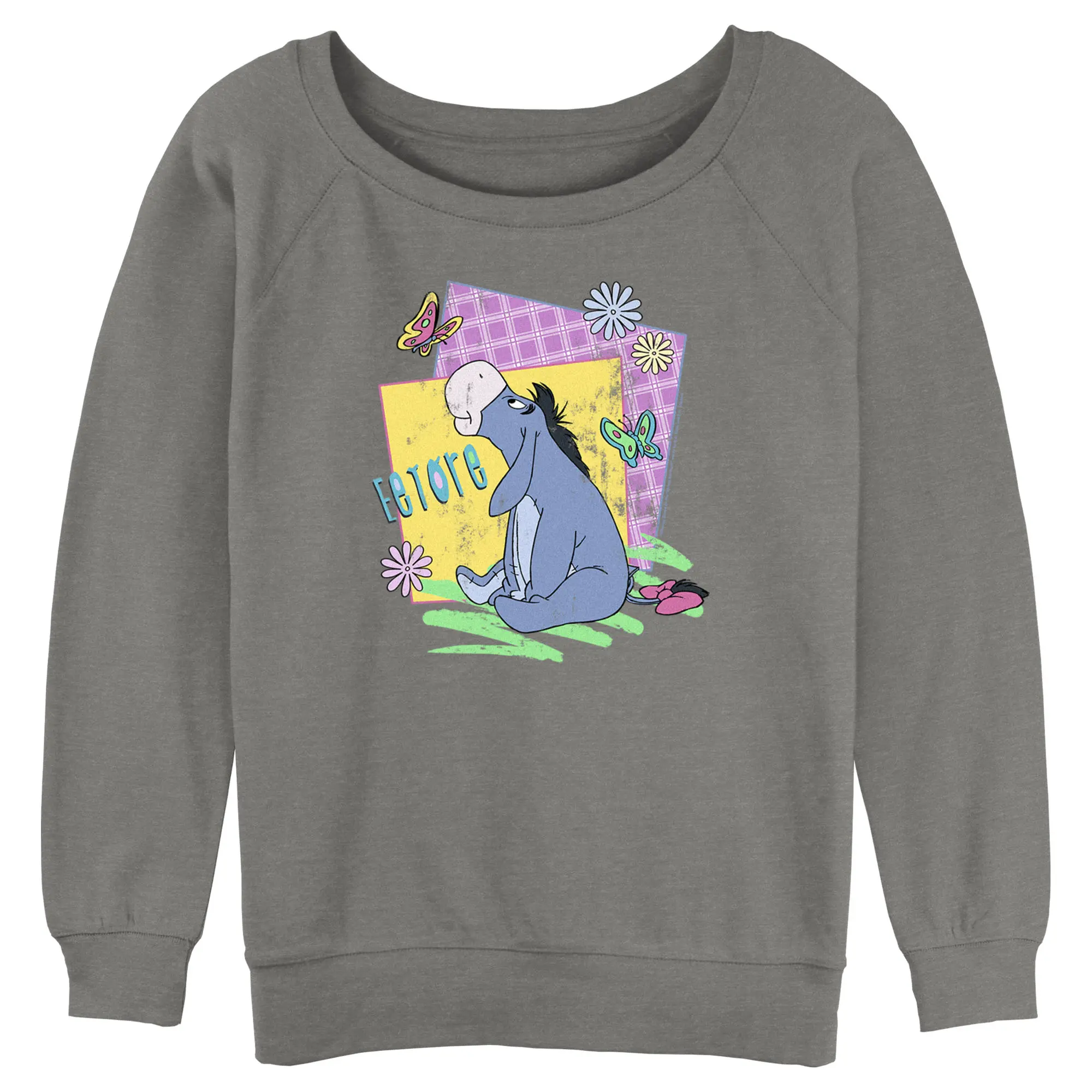Junior's Women Winnie the Pooh Spring Eeyore Sweatshirt
